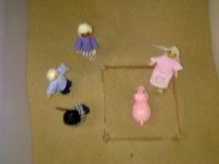 Description: toys being used in art and play therapy