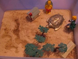 Example of sandtray with symbols